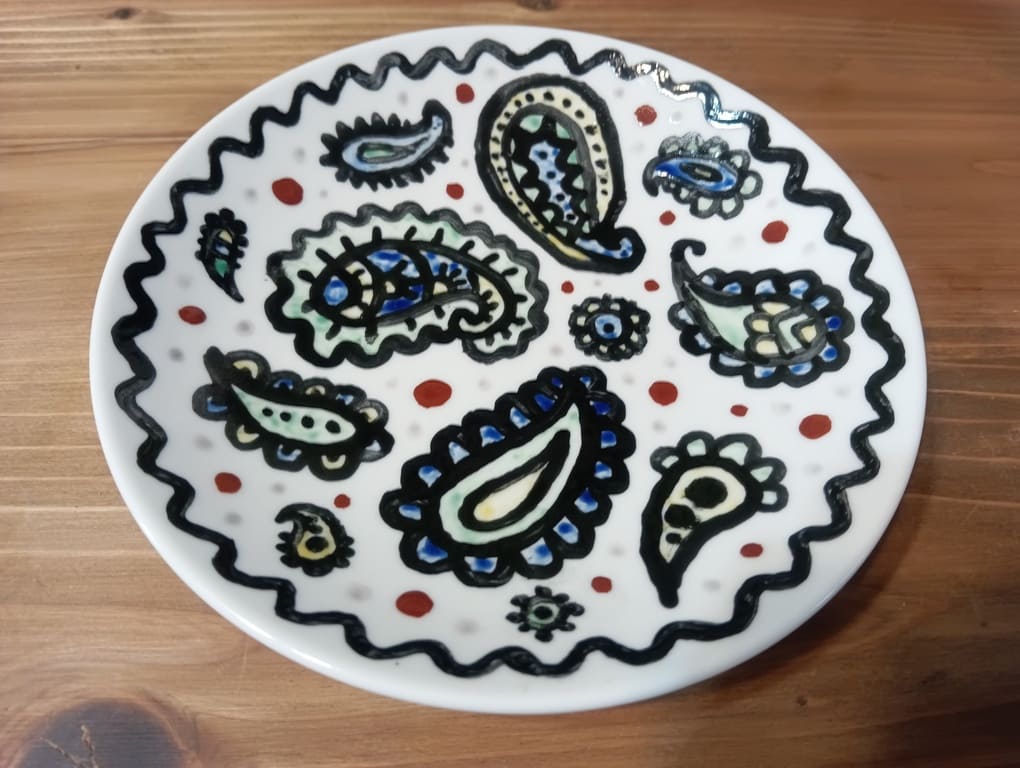 焼きあがった皿